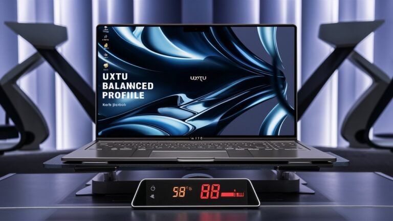 uxtu balanced profile laptop doeas not go above 88 degreess